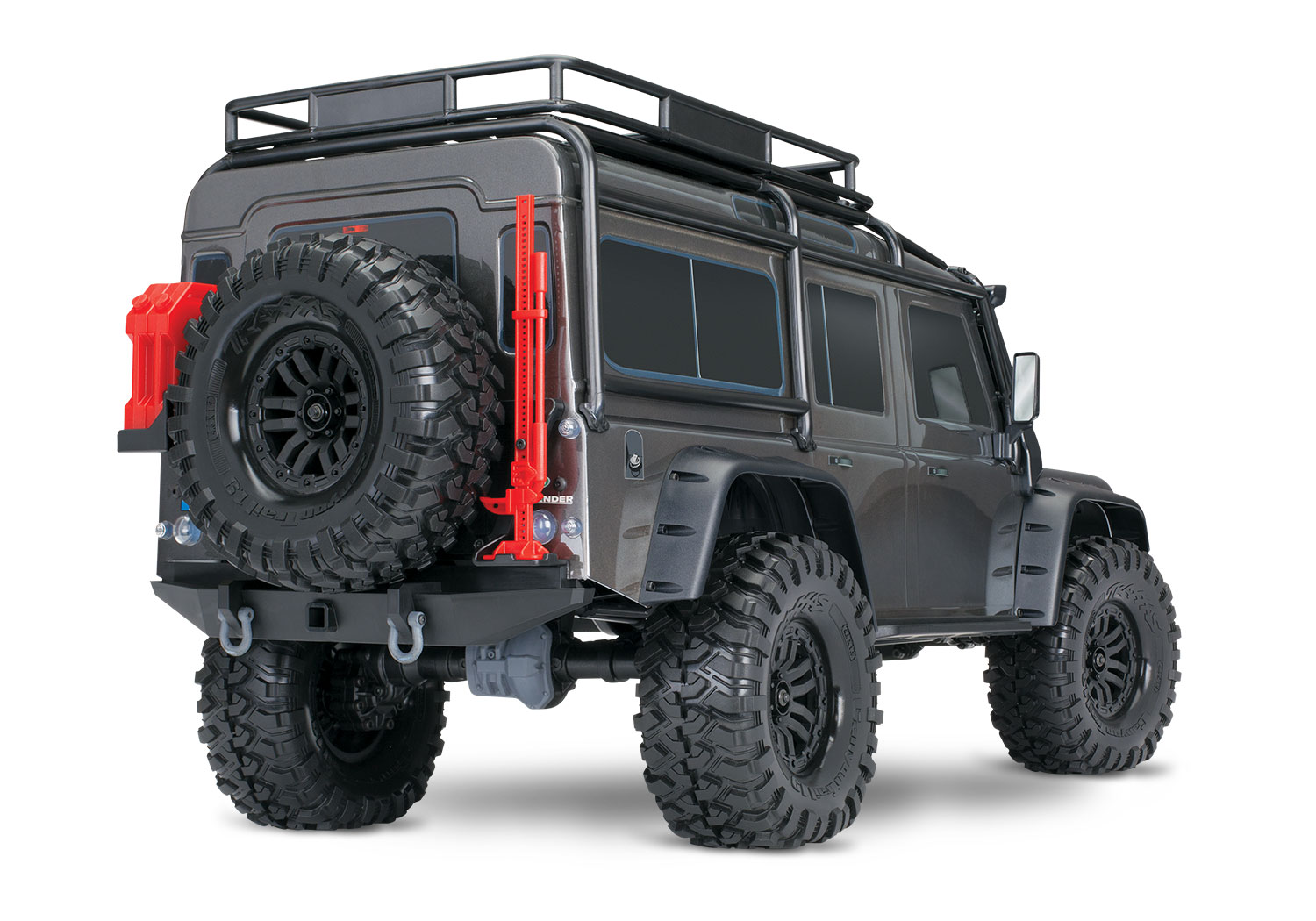 Traxxas Land Rover Defender TRX-4 4WD Scale and Trail  Crawler Fully-Assembled 1/10 Clipless Silver