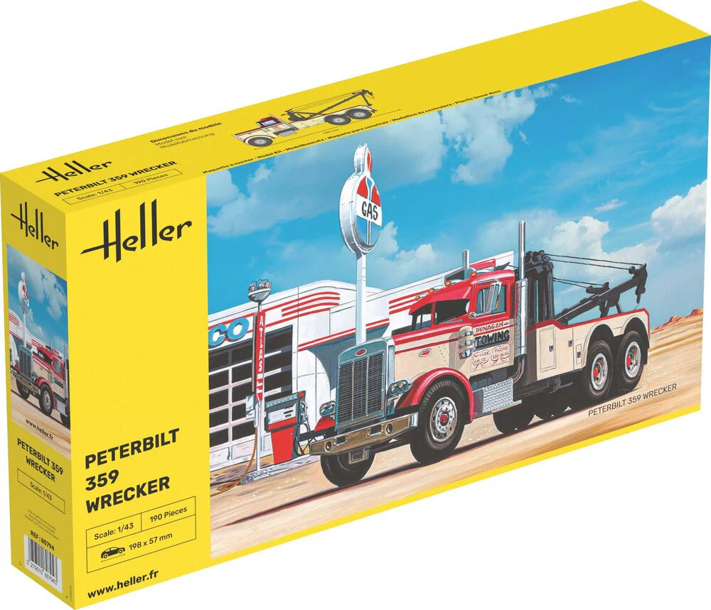 Heller Peterbilt 359 Wrecker 1/43