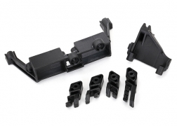Traxxas Servo mount 2-speed/ servo mount T-Lock/ wire clips