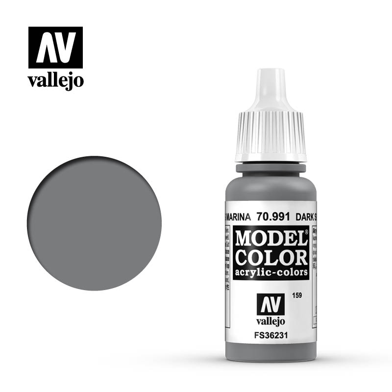 70991 Vallejo Dark Sea Grey Model Color 17ml