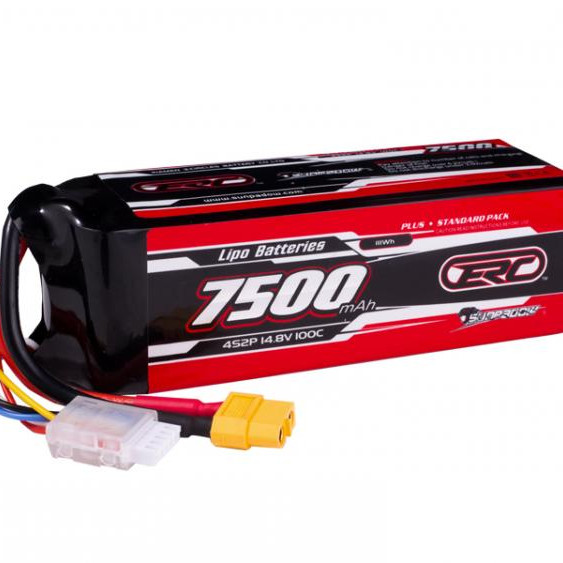 Sunpadow ERC Plus LiPo accu 14.8 Volt 7500 mAh 100C XT90/XH