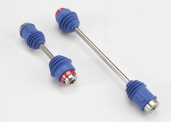 Traxxas Driveshafts, Center E-Maxx (Steel Constant-Velocity) Front (1)/ Rear (1) (Assembled With Inner And Outer Dust Boots, For 3905 E-Maxx)