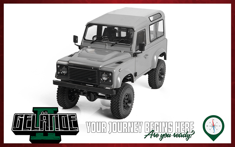 RC4WD Gelande II Truck Kit with 2015 Land Rover Defender D90 Body Set 1/10