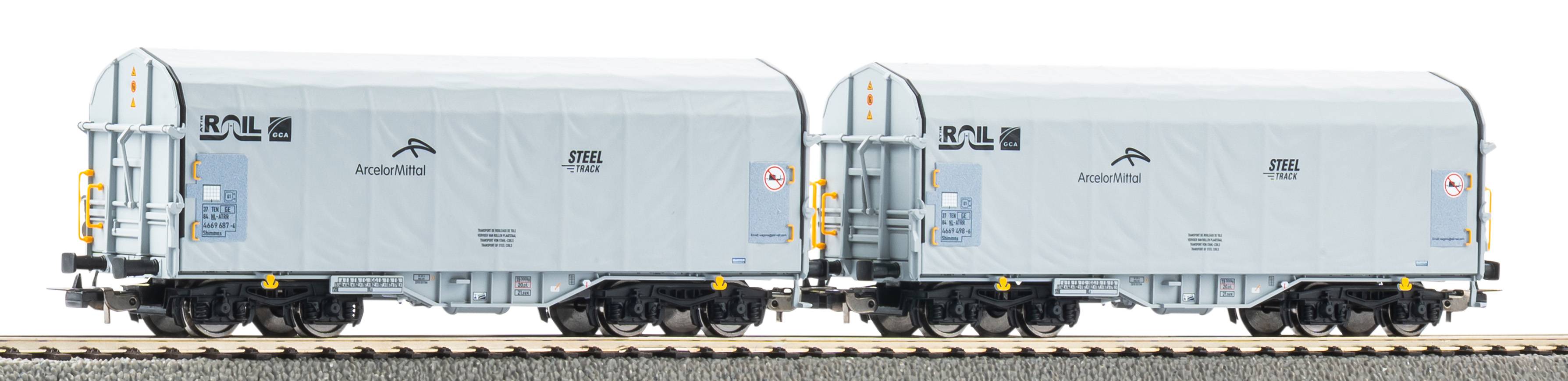 Piko 2-Delige Verschuifbare Canvas Wagonset ATIR Spoor VI H0