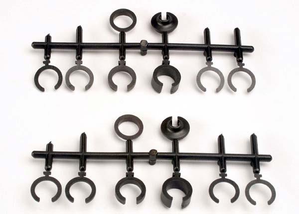 Traxxas Spring retainers upper & lower (2)/ spring pre-load spacers