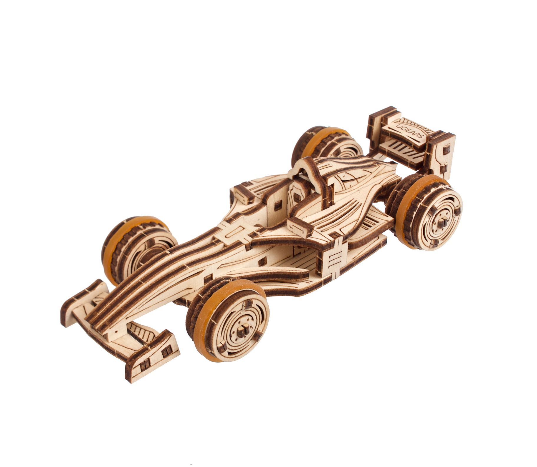 U-Gears Compact Racer mechanisch houten bouwpakket