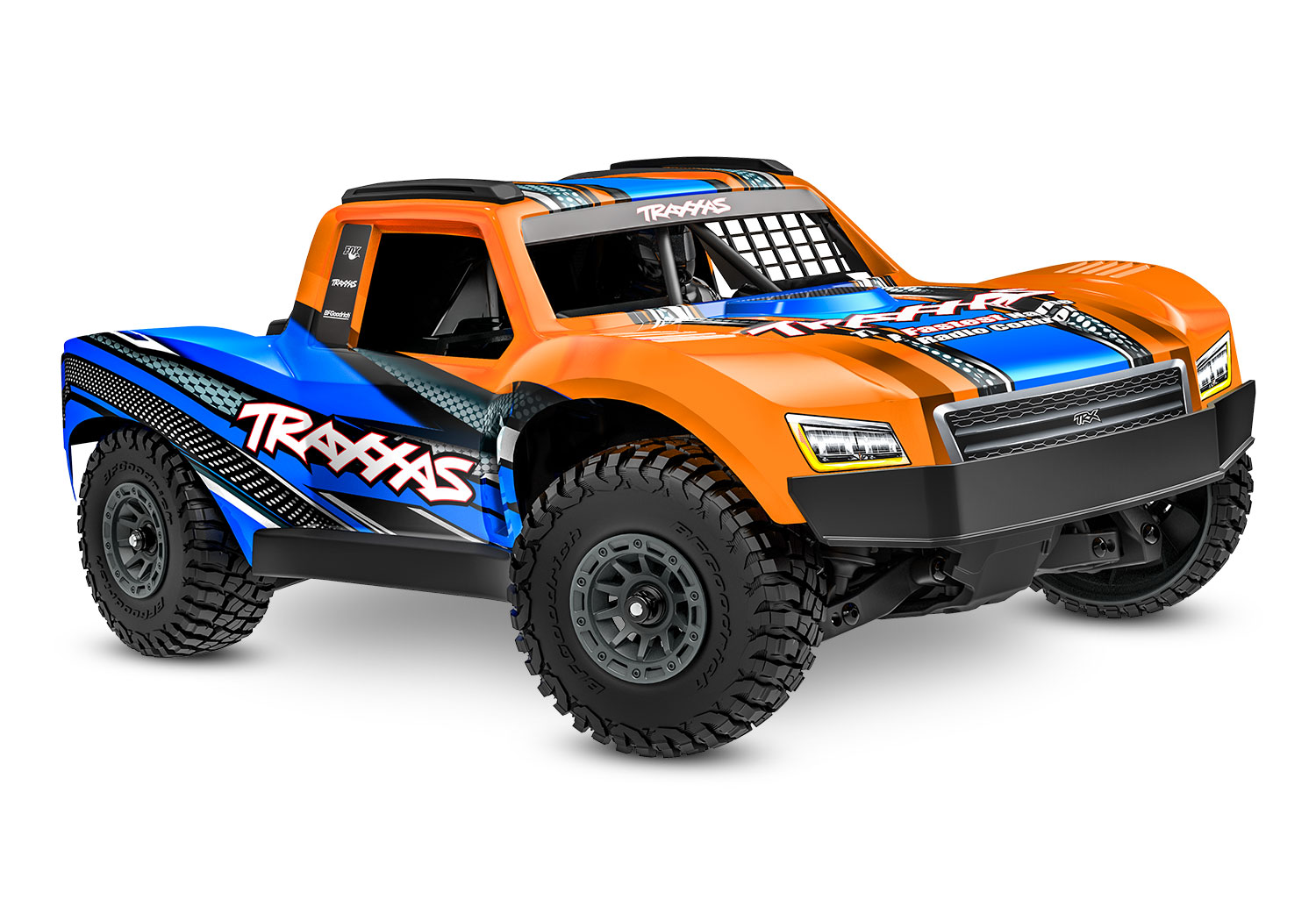 Traxxas Mini Slash BL-2s TQ 4X4 RTR Brushless Short Course Truck 1/16 Orange