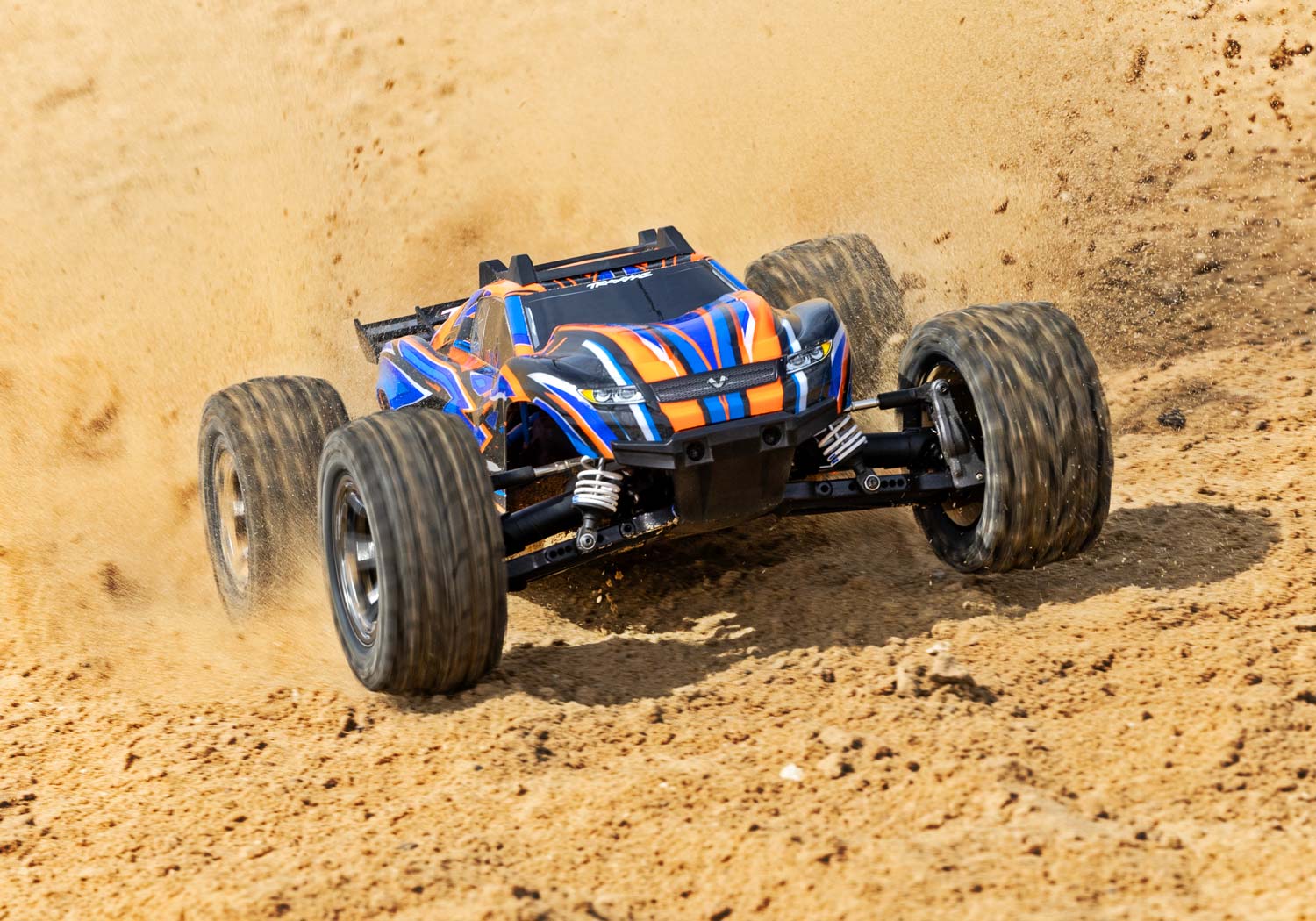 Traxxas Rustler 4X4 VXL HD TQi TSM 1/10 Scale High-Performance Brushless Stadium Truck Orange