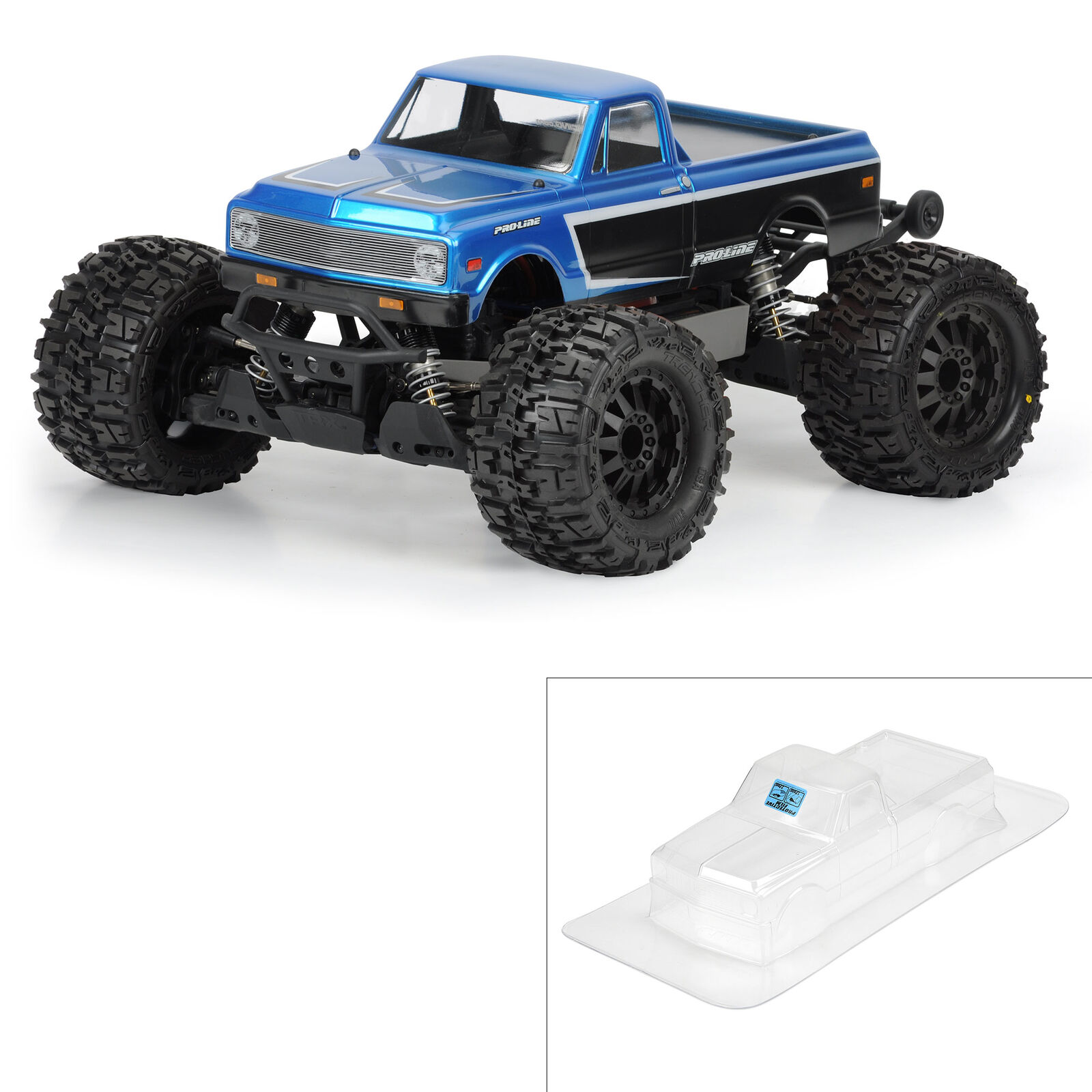 Proline 1972 Chevy C-10 Clear Body for Stampede & Granite 1/10