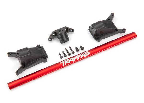 Traxxas Chassis brace kit red (fits Rustler 4X4 and Slash 4X4 equipped with Low-CG chassis)