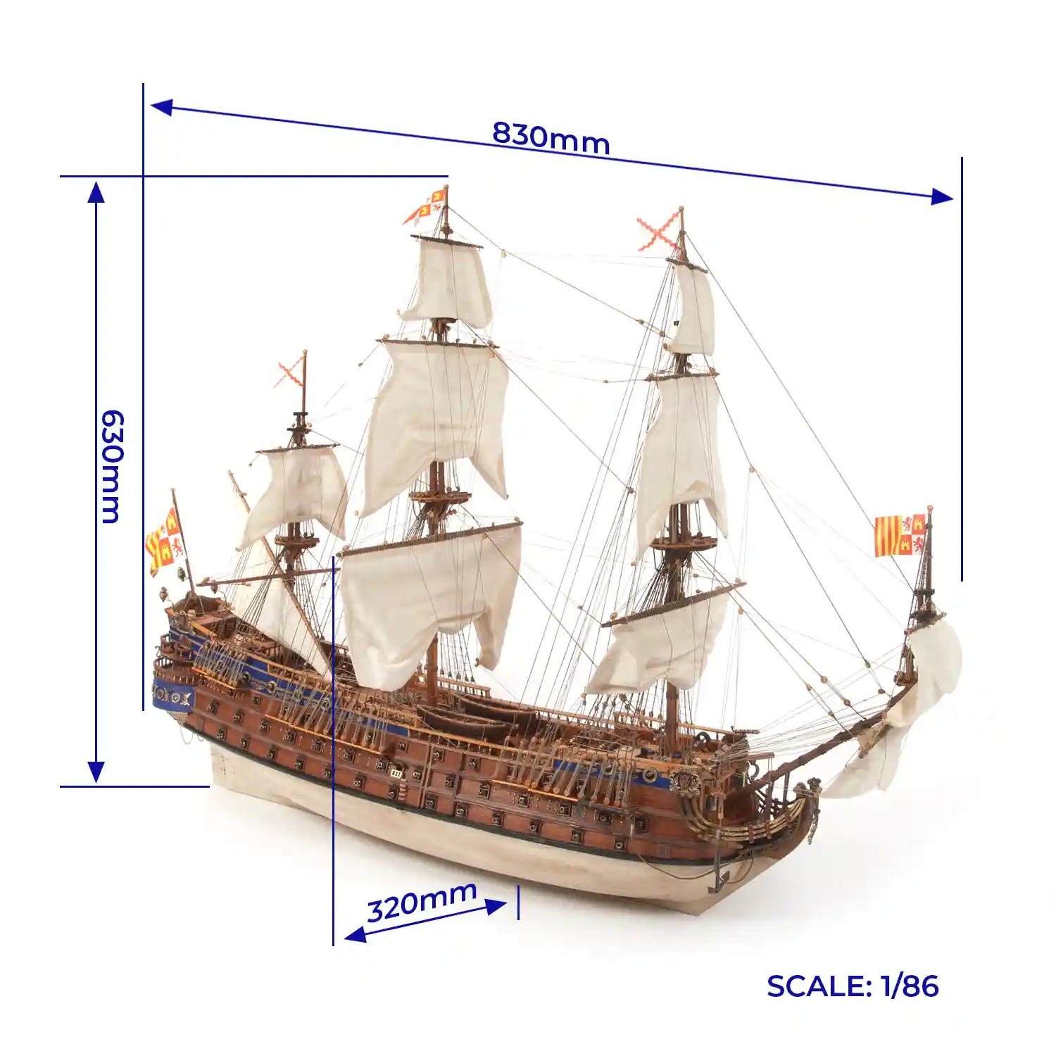 Occre San Felipe Houten Scheepsmodel 1/86