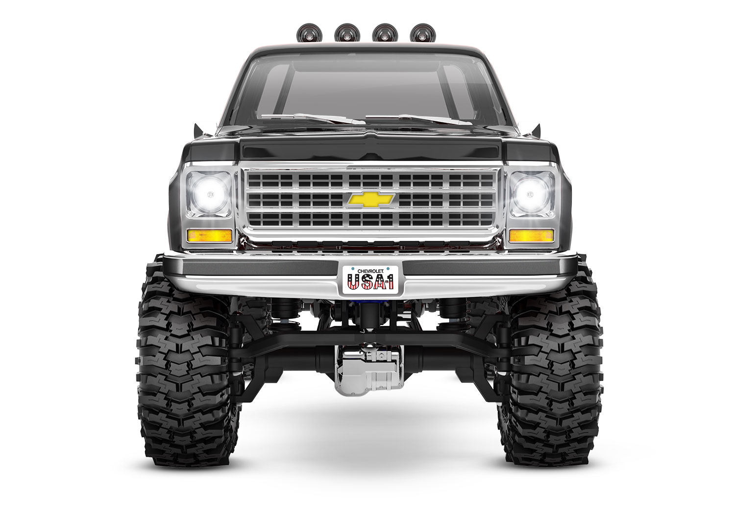 Traxxas TRX-4M High Trail 1979 Chevrolet K10 Truck 4WD Electric Scale and Trail Crawler with TQ 1/18 Black