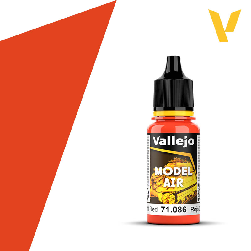 71086Vallejo Light Red Model Air 18ml
