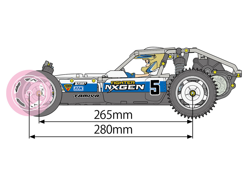 Tamiya R/C FIGHTER NXGEN DT-04 2WD Buggy Chassis Kit 1/10
