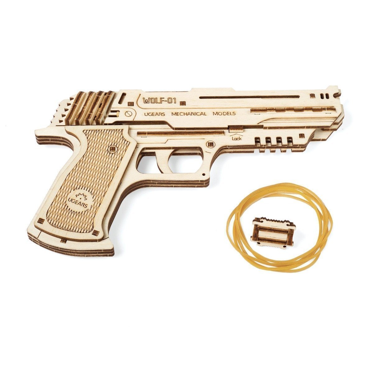 U-Gears Wolf-01 Handgun / Elastiek Pistool 1/1