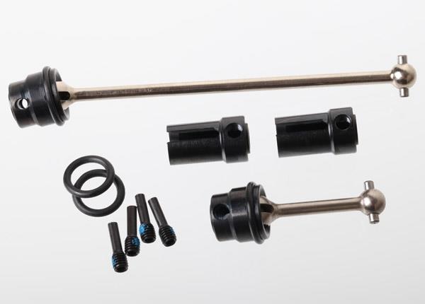 Traxxas Driveshafts, center (steel constant-velocity) front (1), rear (1) (fully assembled)