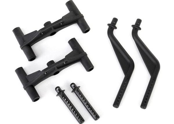 Traxxas Body mounts, front & rear / body mount posts, front & rear