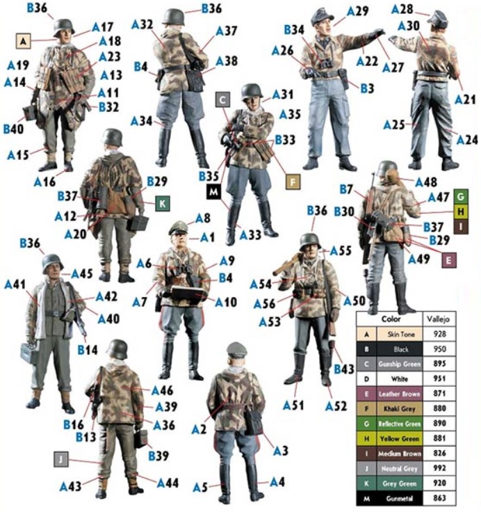Master Box LTD German Military Men, 1945 Let's stop them here! 1/35