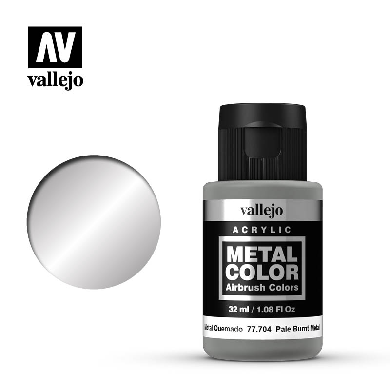 Vallejo Pale Burnt Metal Color Potje 32ml 0477.704