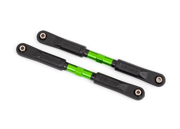 Traxxas Camber links front Sledge (TUBES green-anodized 7075-T6 aluminum stronger than titanium) (117mm) (2)/ rod ends assembled with steel hollow balls (4)/ aluminum wrench 8mm (1)