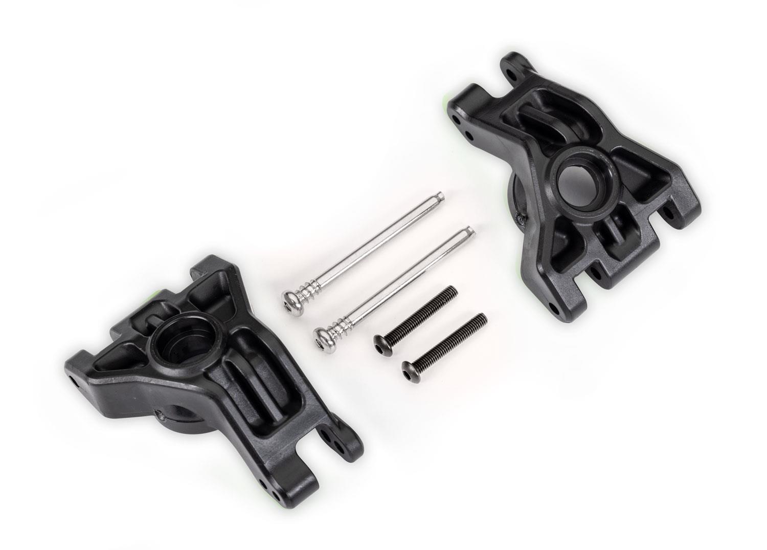 Traxxas Carriers Stub Axle Rear Extreme Heavy Duty Black (left & right)/ 3x41mm hinge pins (2)/ 3x20mm BCS (2) (for use with #9080 upgrade kit)
