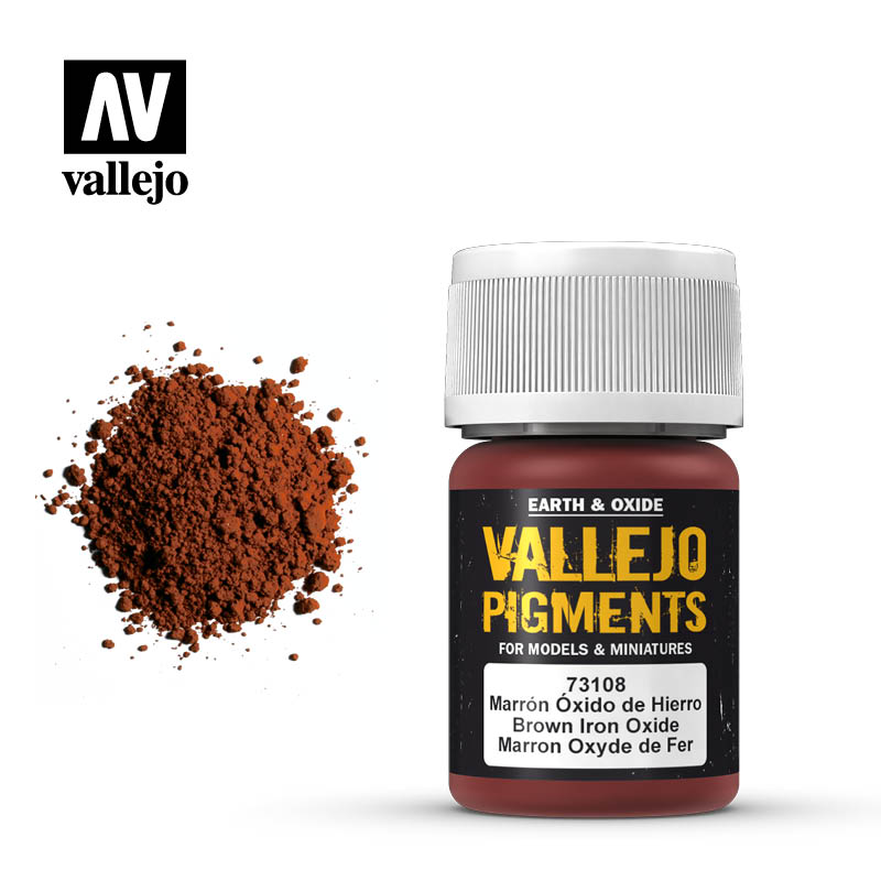 Vallejo Pigment Brown Iron Oxide 35ml