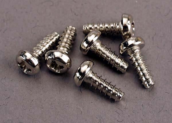 Traxxas Screws 3x8mm roundhead self-tapping (6)