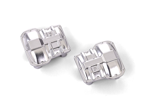 Traxxas Axle cover, front or rear (satin chrome) (2)