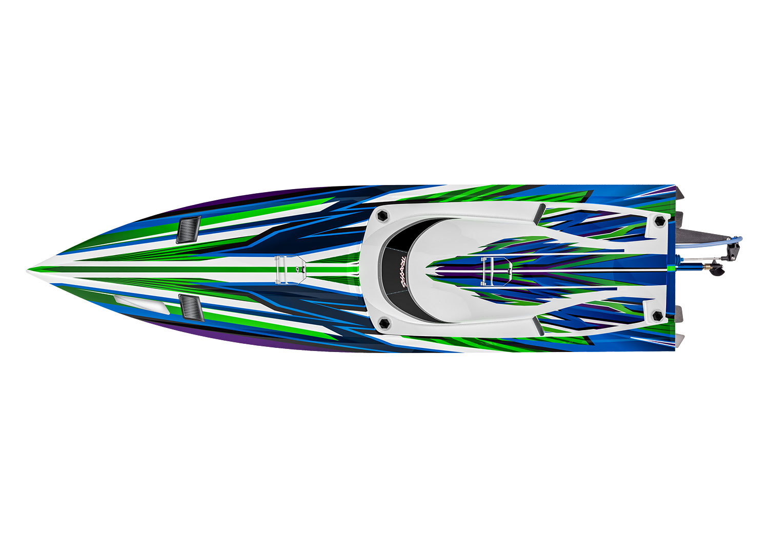 Traxxas Spartan SR36 Brushless Race Boat TQi TSM GREEN