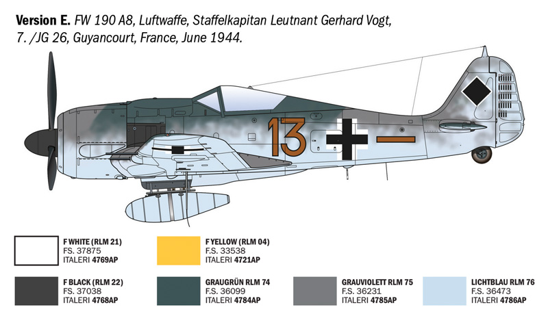 Italeri Focke-Wulf FW 190 A-7/A8 ACES 1/72
