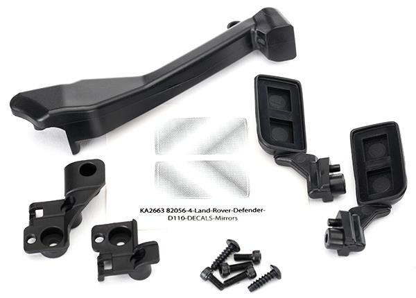 Traxxas Mirrors, side (left & right)/ snorkel/ mounting hardware (fits #8011 series bodies)
