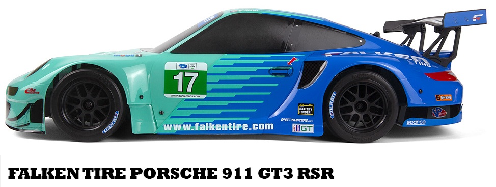 HPI RS4 Sport 3 Porsche 911 GT3 RSR Falken 1/10