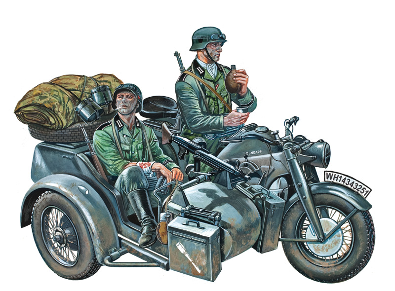 Italeri Zundapp KS750 with Sidecar 1/35