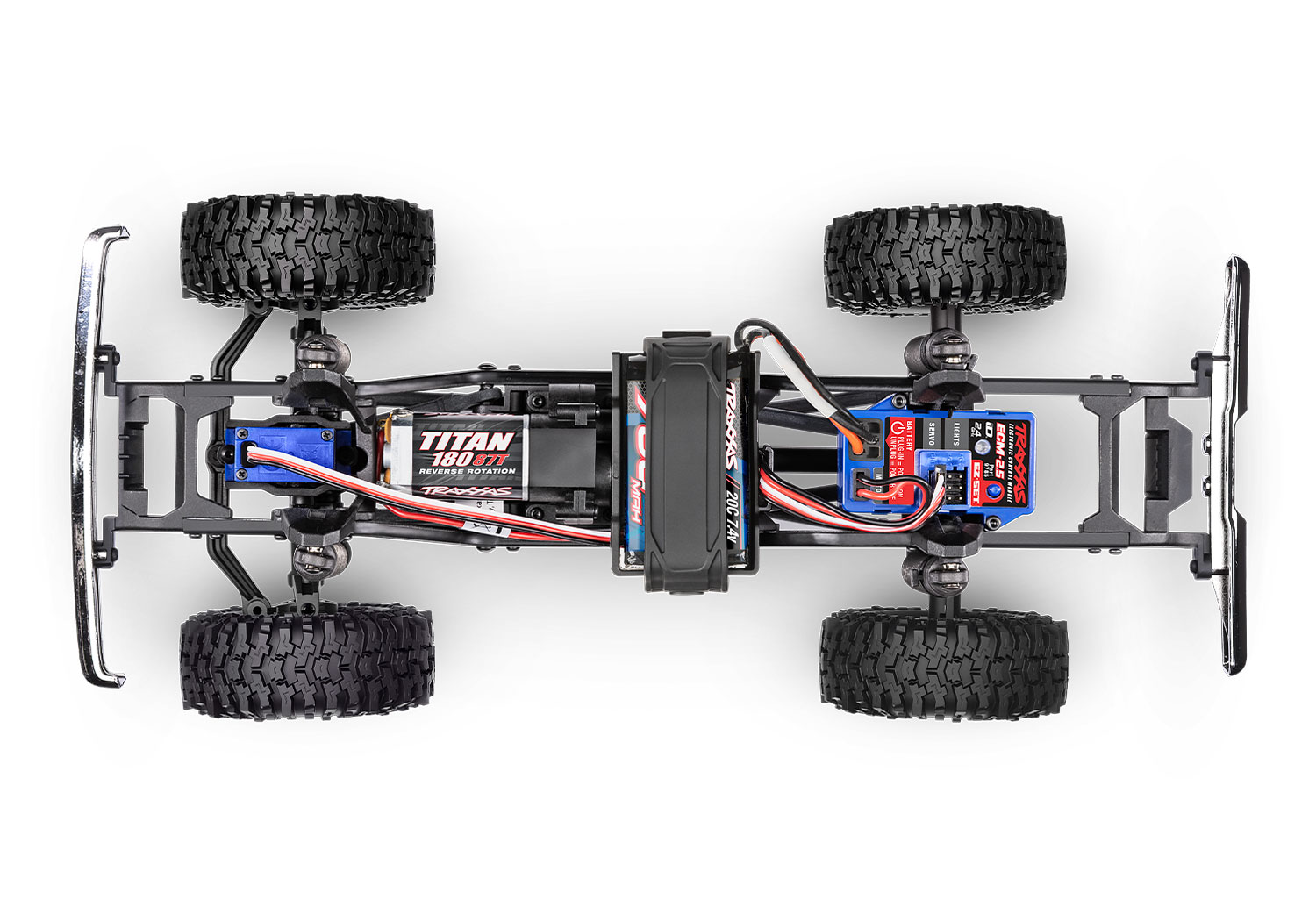 Traxxas TRX-4M High Trail Ford F-150 Ranger XLT Truck 4WD Electric Scale and Trail Crawler with TQ 1/18 Blue