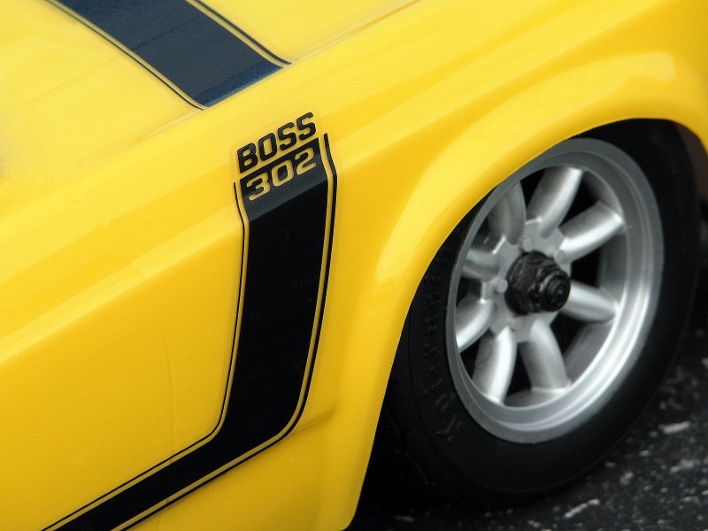 HPI 1970 Ford Mustang BOSS 302 Clear Body 200mm 1/10