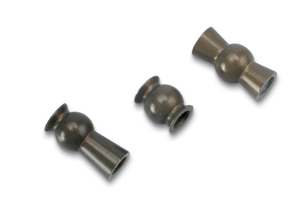 Traxxas Hollow ball set, aluminum Revo® (30)/ tall centered hollow ball (2)/ tall offset hollow ball (2)/ bump steer adjustment shims; 3.5mm (2), 1.17mm (2)