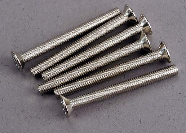 Traxxas Screws 3x30mm countersunk machine (6)