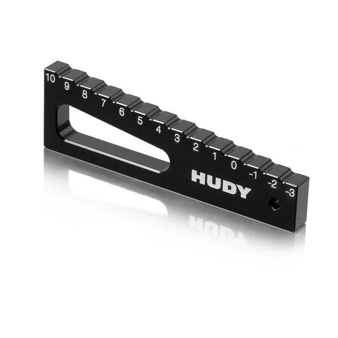 HUDY Chassis Droop Gauge -3 To 10 mm for 1/8 & 1/10 Cars (20 mm)