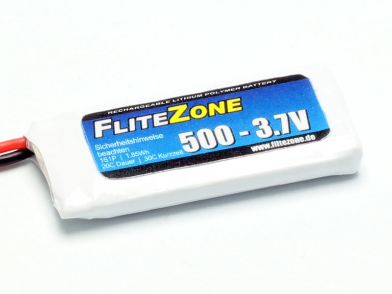 FliteZone 3.7 Volt 500mAh LiPo Accu Molex 51005