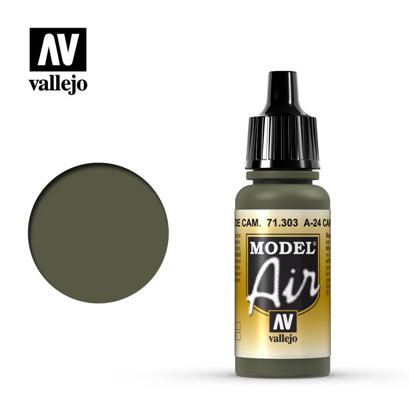 71303 Vallejo A-24M Camouflage Green Model Air 17ml