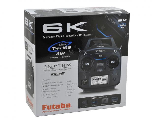 Futaba 6K V3S 2.4GHz 6 Kanaals Zenderset Mode 2 met R3008SB Ontvanger T-FHSS / S-FHSS