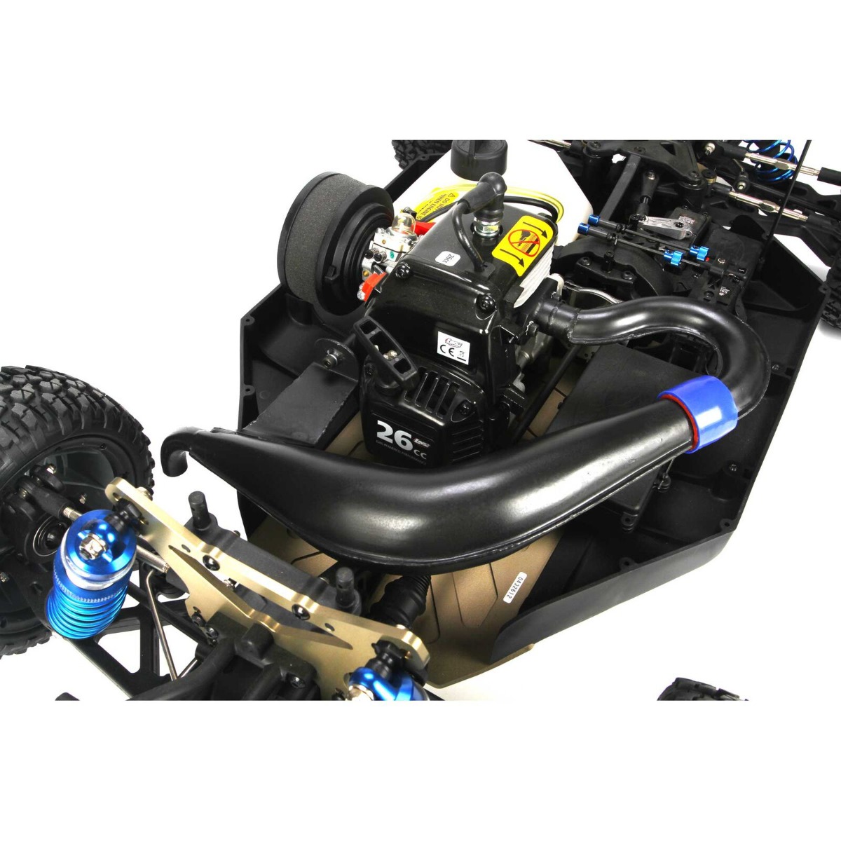 Losi Tuned Uitlaat 5IVE-T voor 23-30cc Benzine motoren