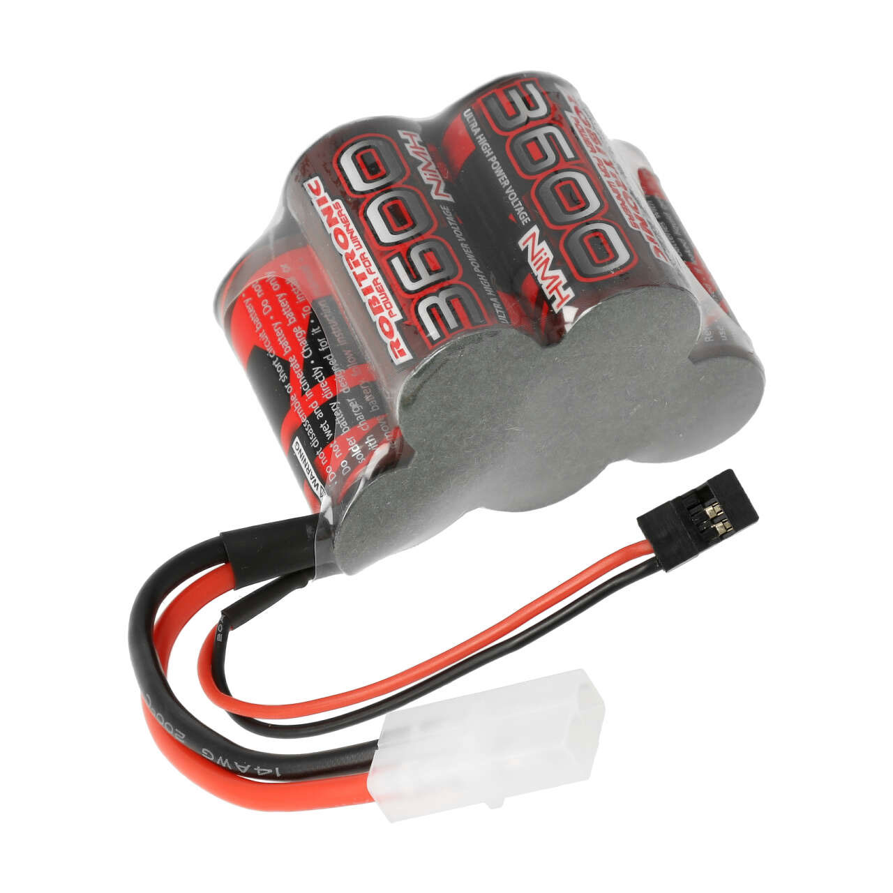 Robitronic Ontvangeraccu 6 Volt 3600mAh NiMH 3+2 Sub-C 1/5