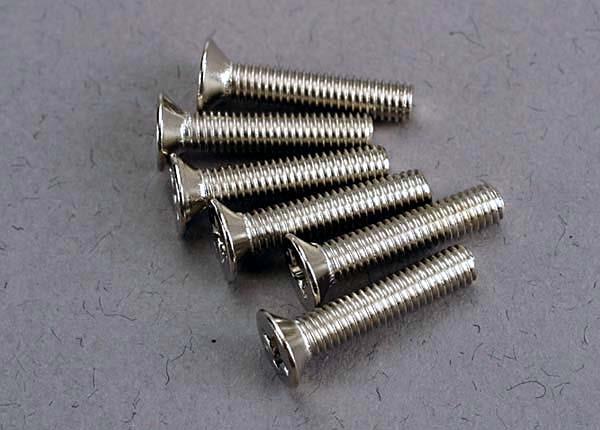 Traxxas Screws 3x15mm countersunk machine (6)