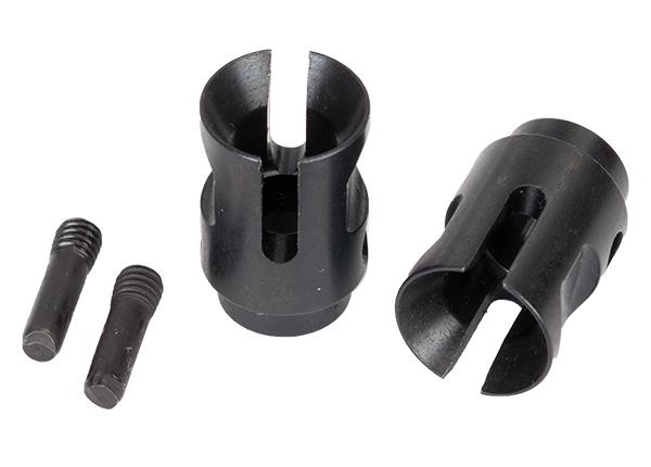 Traxxas Drive cups inner (2) (steel constant-velocity driveshafts)/ screw pins (2)