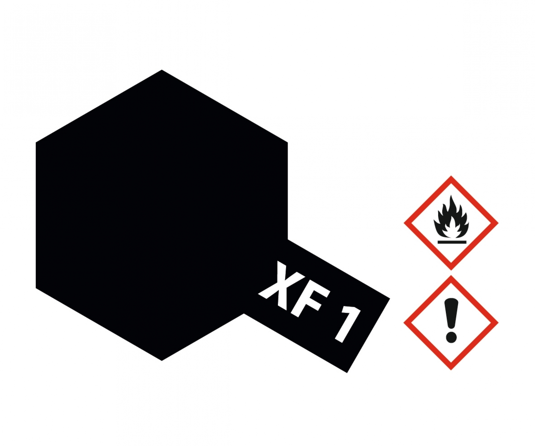 XF1 Potje Black flat 23ml Tamiya