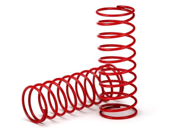 Traxxas Spring, shock (red) (GTR) (0.412 rate) (1 pair)