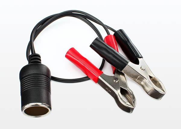 Traxxas Adapter, DC (female) to alligator clips