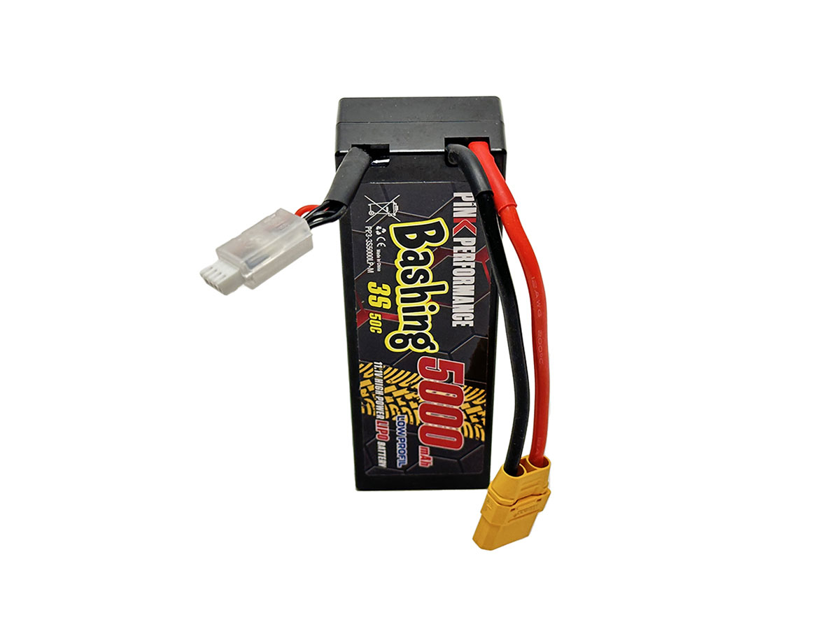 Pink Performance Bashing Hardcase LiPo 3S 11.1 Volt 5000 50C (Multi Connectors)
