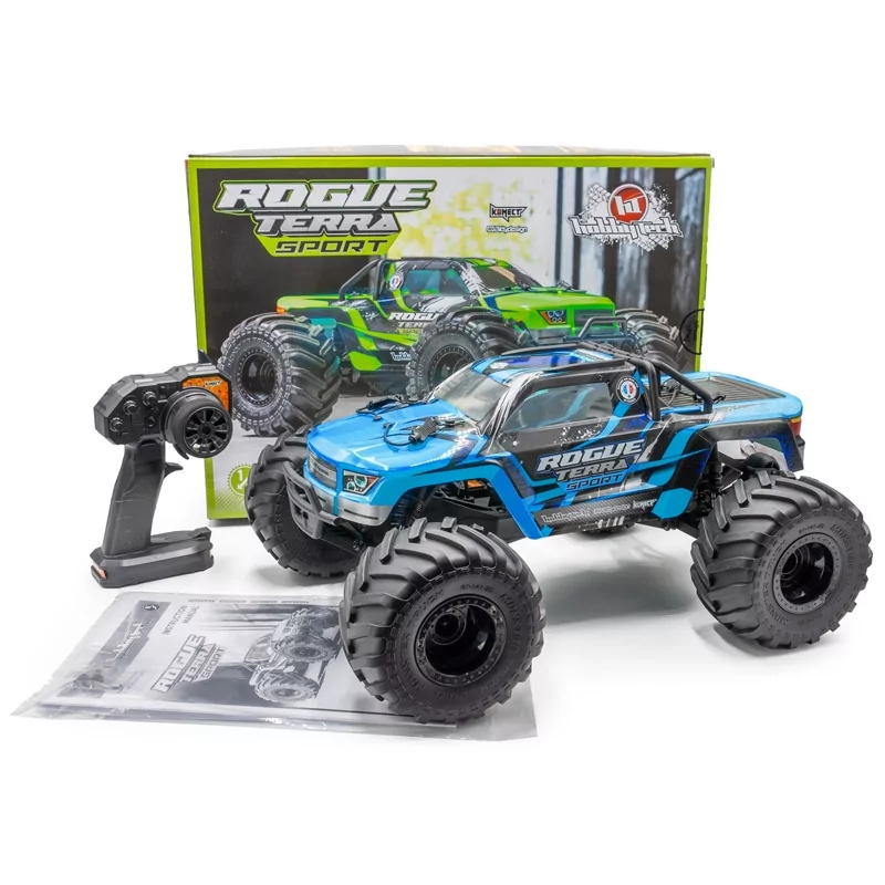 HobbyTech ROGUE Terra Sport Brushless Monster Truck RTR 4WD 1/10 Blue met accu en lader